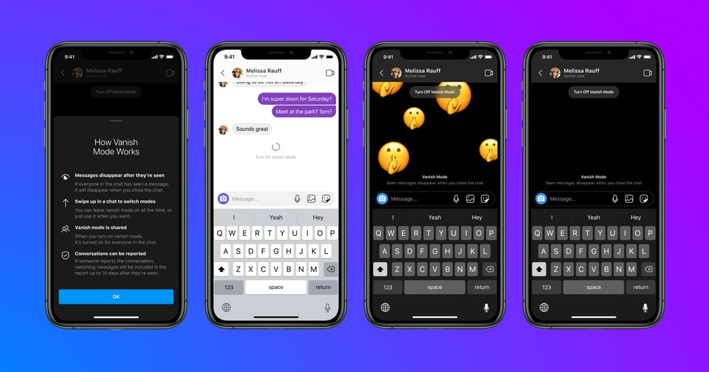 Vanish Mode/ Έφτασε σε Messenger και Instagram!