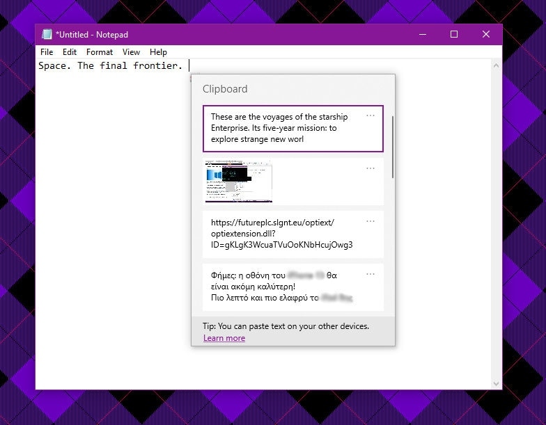 Windows 10 / Με το νέο clipboard κάνεις paste το προ-προηγούμενο copy!