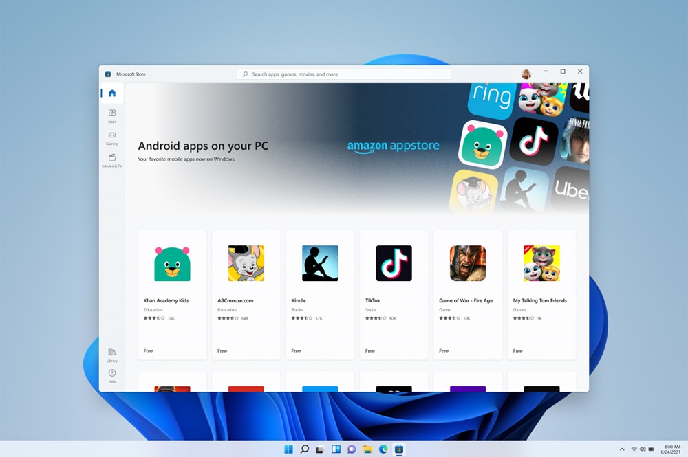 To 2022 έρχονται τα Android apps στα Windows 11