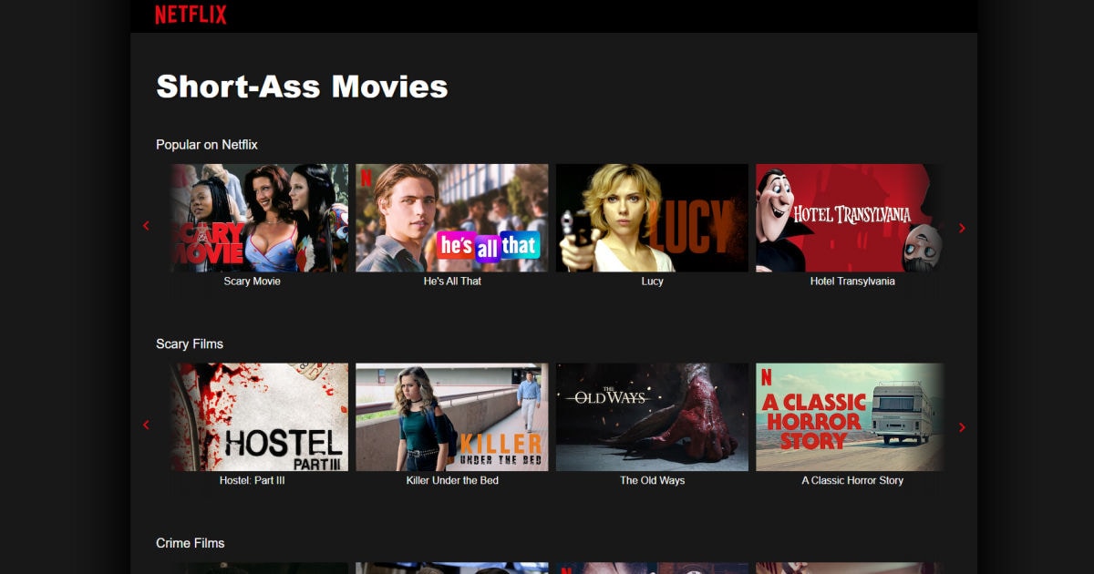 Ωδή του Netflix στις ταινίες μικρής διάρκειας!